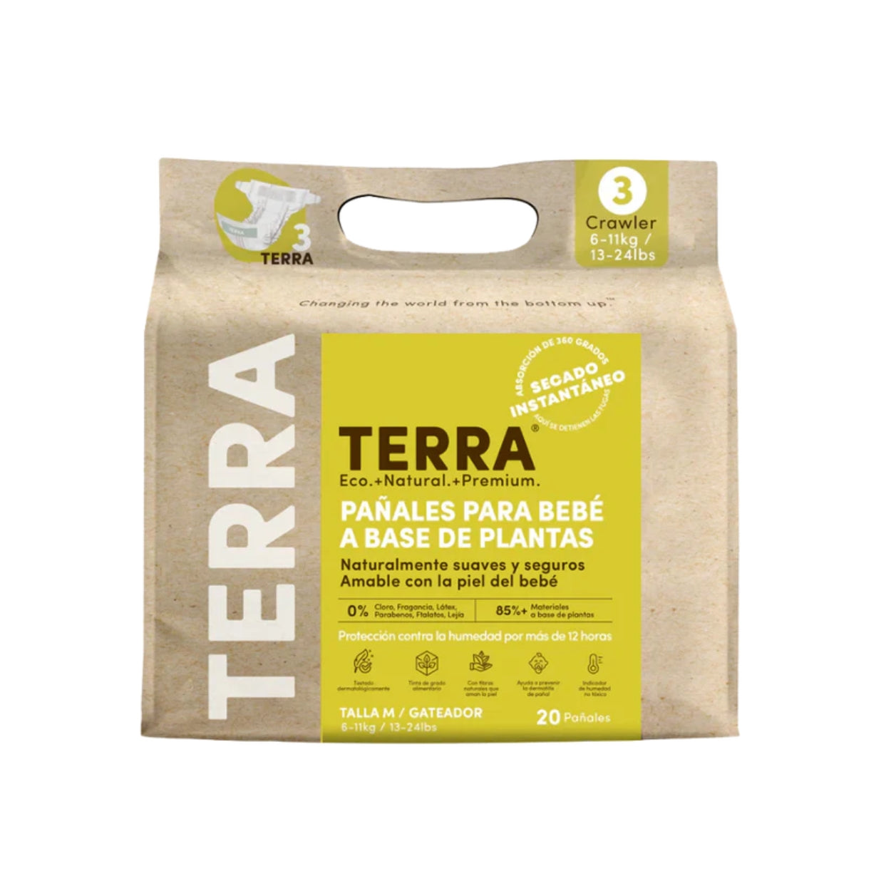 Pañales Terra Biodegradables