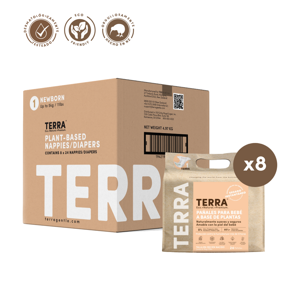 Pañales Terra Biodegradables Caja Talla RN 192 uns