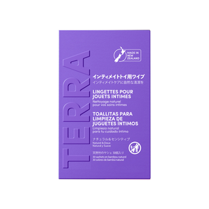 Toallitas Húmedas Terra para Juguetes Íntimos x30 sachets