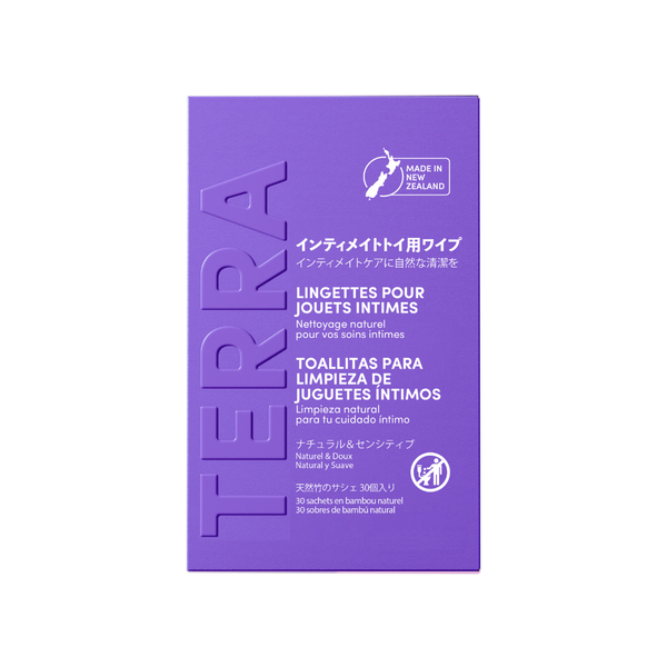 Toallitas Húmedas Terra para Juguetes Íntimos x30 sachets